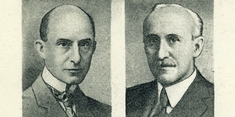 Brothers Wilbur and Orville Wright created the first motor-driven engine.