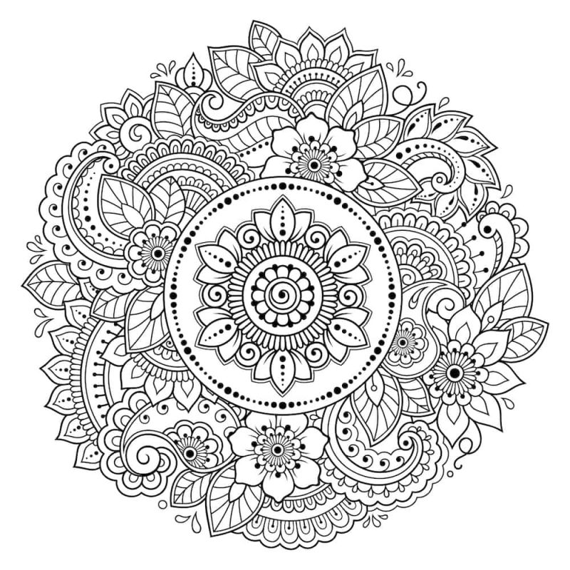 mandala 3 coloring