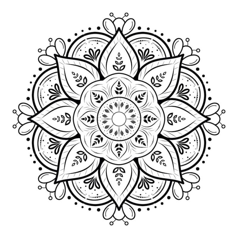 mandala 5 to color