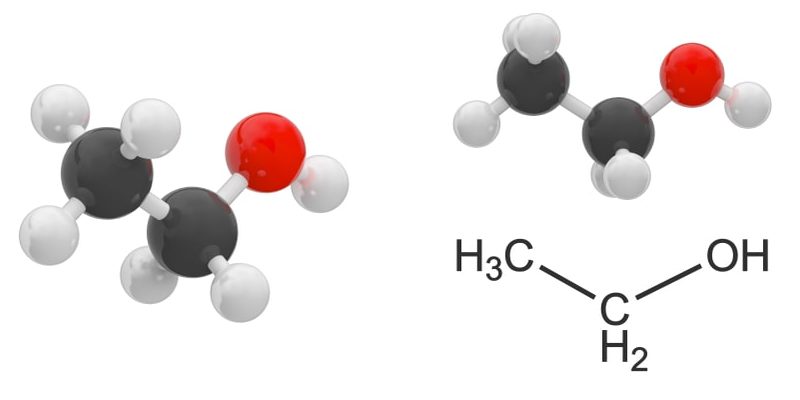 alcohols ethanol molecule