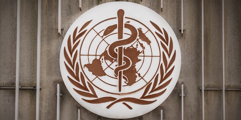 The World Health Organization symbol combines existing symbols.