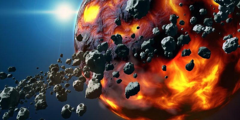 asteroids on planet