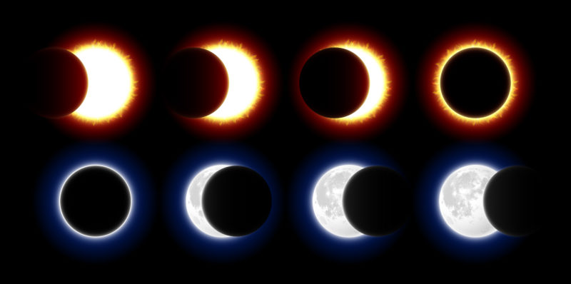 eclipse - moon - sun